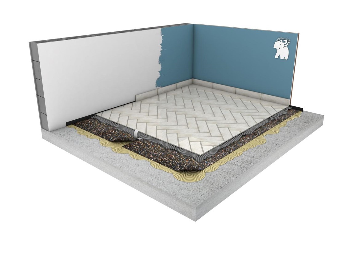 Система звукоізоляції підлоги з Texcork 3мм дБ – 15 дБ